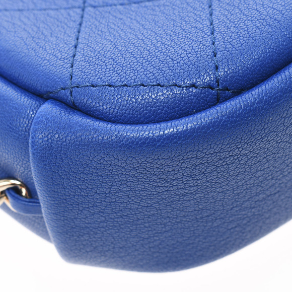 Chanel Chain Shoulder Blue Gold Hardware Calfskin Shoulder Bag - Picture 7 of 11